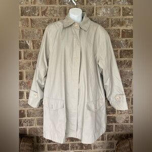 Vintage London Fog Beige Tan 14 PET Trench Coat